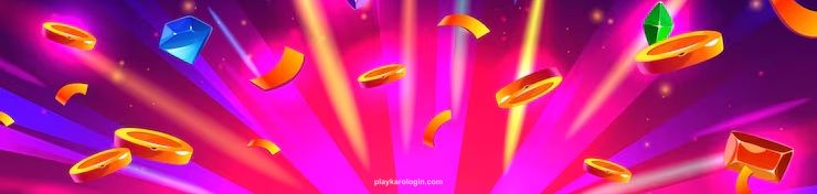 Win Pink Banner with Flying Coins Gems Confetti